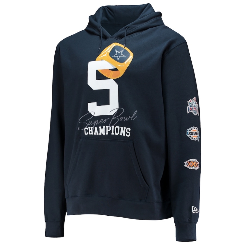 Men's Rings Fleece Hoodie, by Dallas Cowboys Size: LARGE
